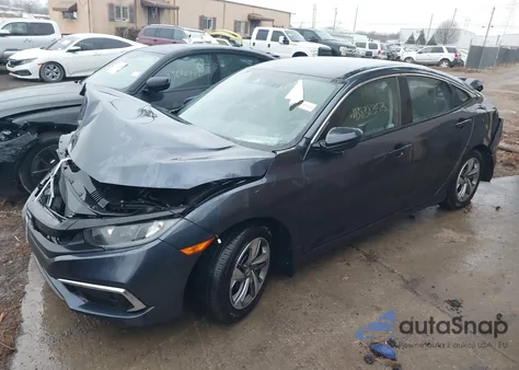 2020 Honda Civic Lx z USA, uszkodzony, nr VIN 2HGFC2F63LH545684